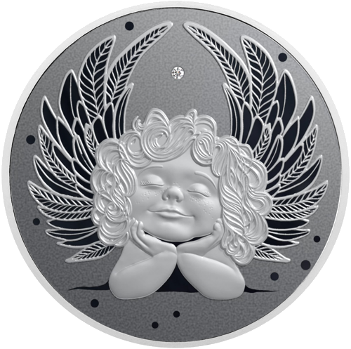 1 oz Сребърен Ангел 2025 Ниуе сребърна монета (2)