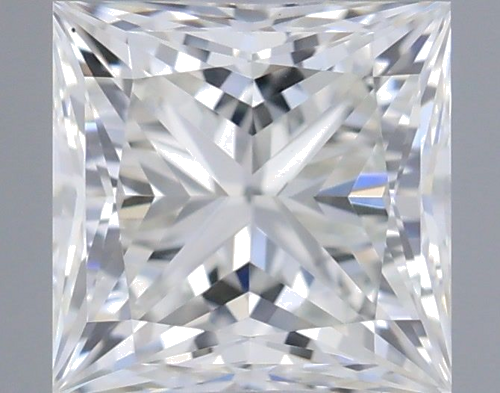 0.6 carat I-VS2 Natūralus Princess Deimantas (1)