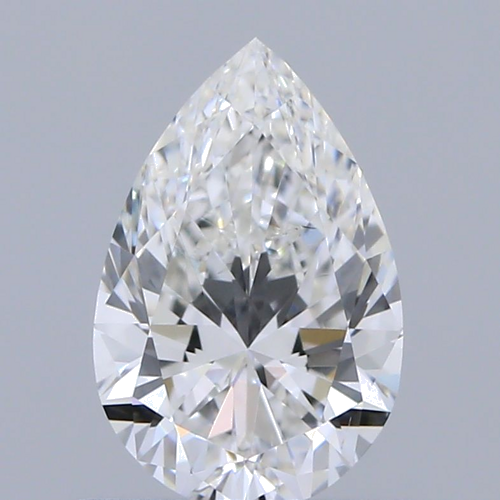 0.69 carat F-SI1 Natūralus Pear Deimantas (1)