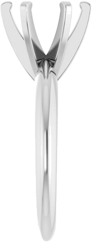 Sužadėtuvių Žiedas „Solitaire“ 14k white gold Round 8.2mm (4)
