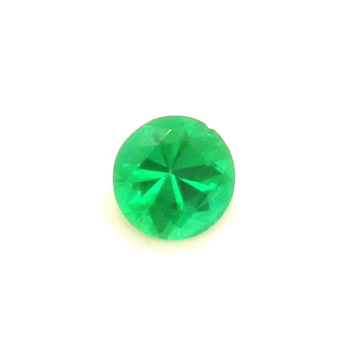 0.18 carat GREEN Round Smaragdas (1)