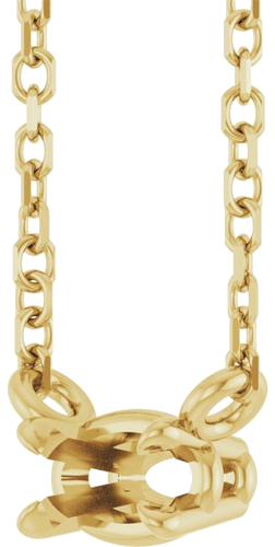 14K Yellow 5x3 mm Oval 18  Necklace Mounting (2)