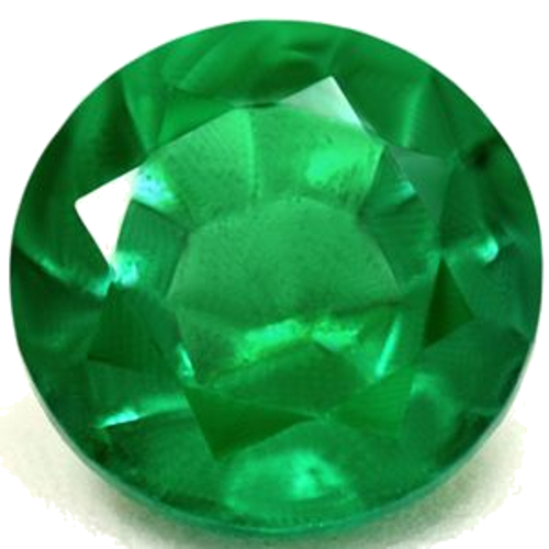 0.62 carat GREEN Round Smaragdas (1)
