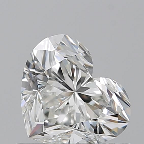 0.77 carat H-VVS2 Natūralus Heart Deimantas (1)