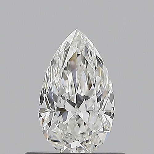 0.51 carat G-VVS2 Natūralus Pear Deimantas (1)