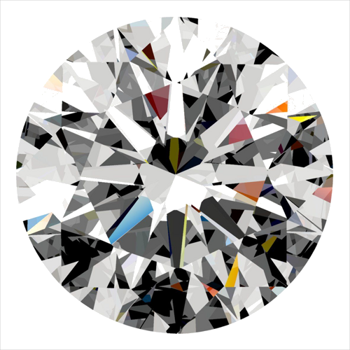 0.36 carat I-VS1 Excellent cut Natūralus Round Deimantas (1)