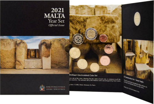 2021 Malta Euro Coins BU Set (2)