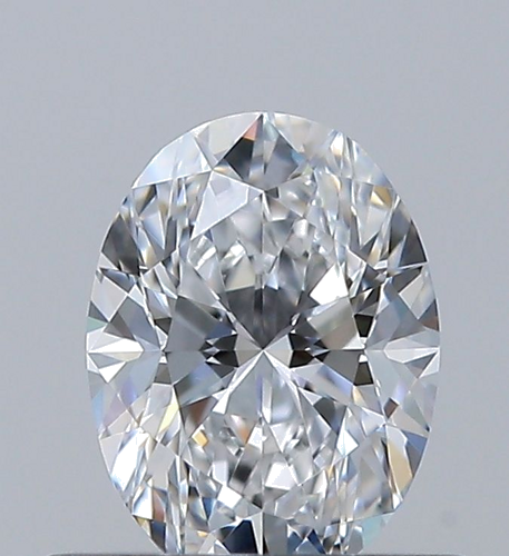 0.5 carat D-VVS2 Natūralus Oval Deimantas (1)