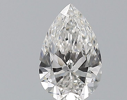 0.5 carat F-VVS2 Natūralus Pear Deimantas (1)