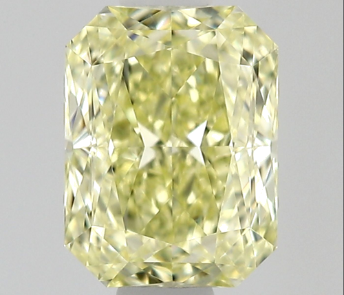 0.62 carat Fancy Light Yellow-VS1 Natūralus Radiant Deimantas (1)