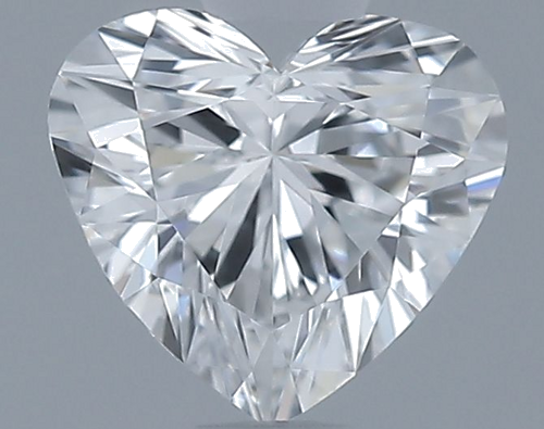 0.5 carat F-VVS2 Natūralus Heart Deimantas (1)