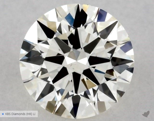 0.5 carat K-VS2 Excellent cut Natūralus Round Deimantas (1)