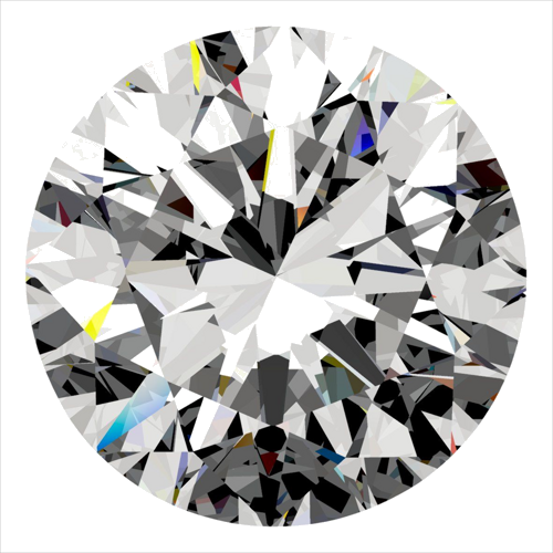 0.4 carat F-VVS2 Excellent cut Natūralus Round Deimantas (1)
