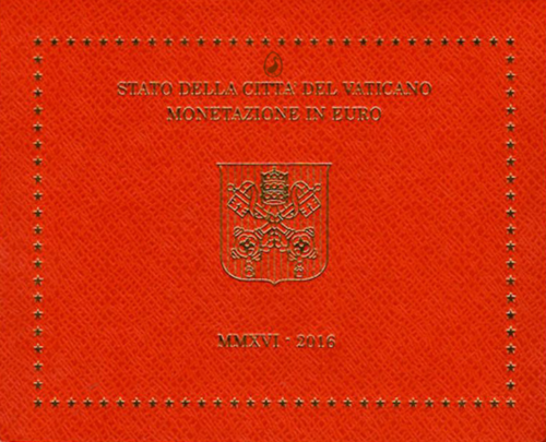 2016 Vatikanas Pranciškus BU Euro monetų rinkinys (1)