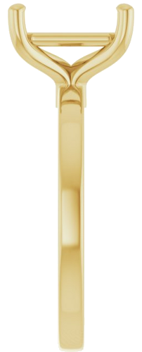 Sužadėtuvių Žiedas „Solitaire“ 14k yellow gold Emerald 9mm x 7mm (4)