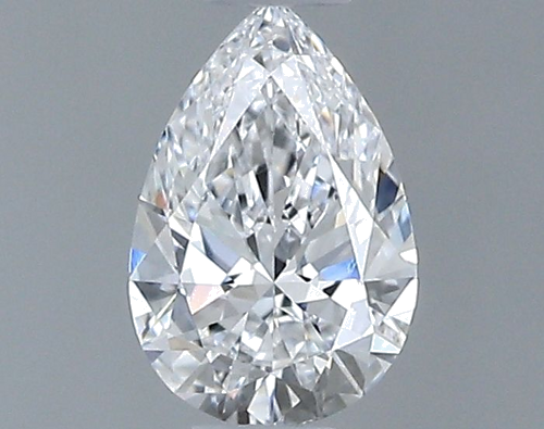 0.3 carat D-VS2 Natūralus Pear Deimantas (1)
