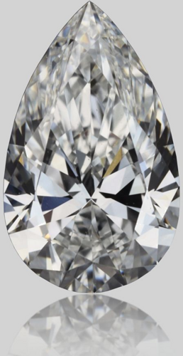 0.52 carat E-VVS2 Natūralus Pear Deimantas (1)