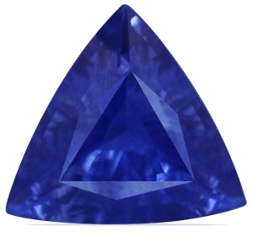 0.65 carat BLUE Trilliant Safyras (1)
