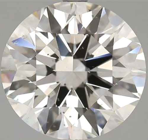 5.01 carat G-SI2 Excellent cut Natūralus Round Deimantas (1)