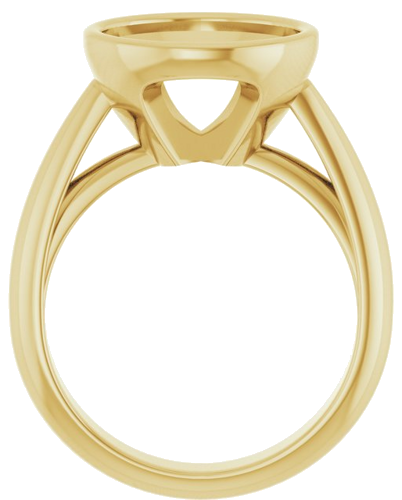Sužadėtuvių Žiedas „Bezel-Set Solitaire“ 14k yellow gold Round 11mm (2)