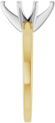 Sužadėtuvių Žiedas „Solitaire“ 14k yellow/white gold Marquise 10mm x 5mm (4)