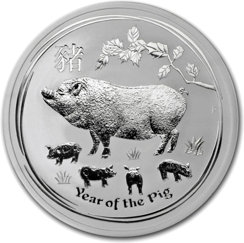 2 oz Year of the Pig 2019 (Lunar II) Australia silver coin (1)