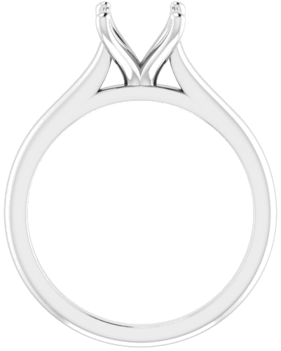 Sužadėtuvių Žiedas „Solitaire“ 585 Baltojo Aukso Round 7.4mm (2)