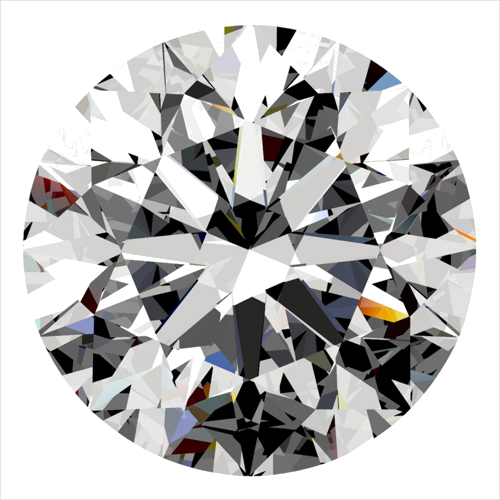 0.51 carat D-VS1 Excellent cut Natūralus Round Deimantas (1)