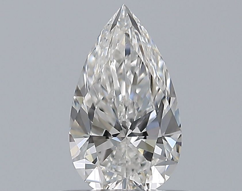 0.52 carat E-VVS2 Natūralus Pear Deimantas (1)