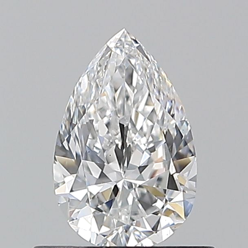 0.6 carat D-VS2 Natūralus Pear Deimantas (1)