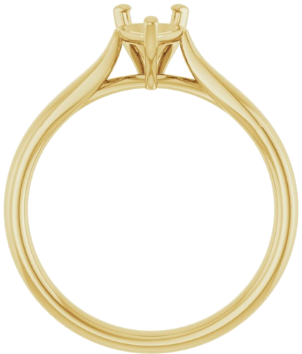 Sužadėtuvių Žiedas 14k yellow gold Pear 7mm x 5mm (2)