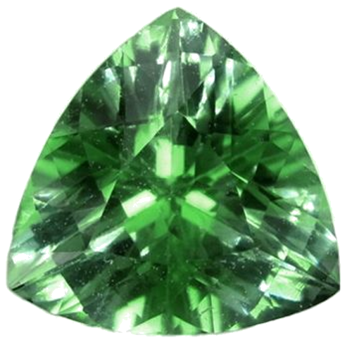 0.78 carat GREEN Trilliant Tourmaline (1)