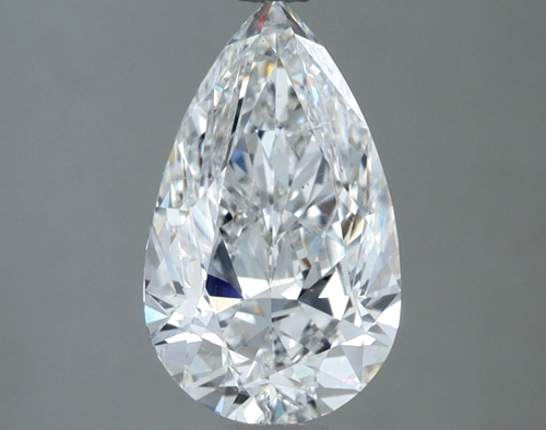 1.8 carat F-SI1 Natūralus Pear Deimantas (1)