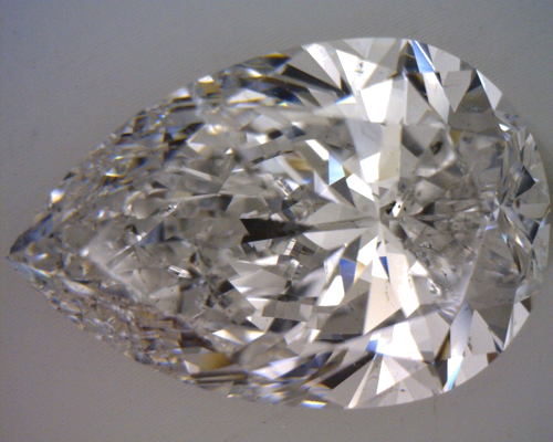 3.0 carat E-SI2 Natūralus Pear Deimantas (1)