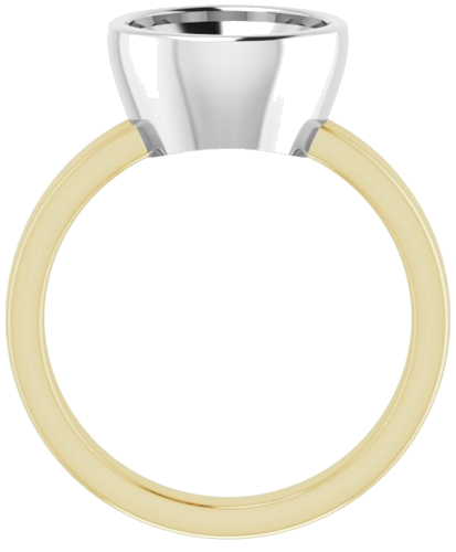 Sužadėtuvių Žiedas „Solitaire“ 585 Baltojo Ir Geltonojo Aukso Round 9.4mm (2)