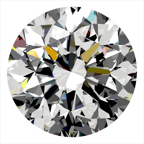 0.3 carat F-VS2 GD cut Natūralus Round Deimantas (1)