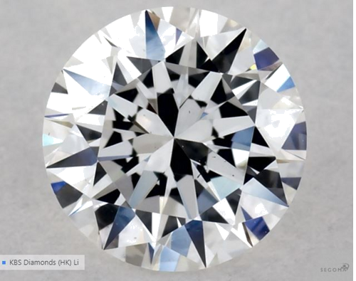 0.5 carat F-VS1 Excellent cut Natūralus Round Deimantas (1)