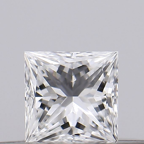 0.18 carat F-VVS2 Natūralus Princess Deimantas (1)