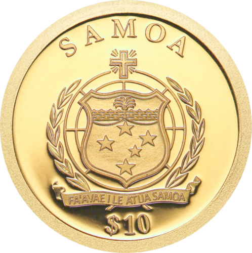 1/25 oz Marie Curie 2009 Samoa 10 dolerių auksinė moneta (2)