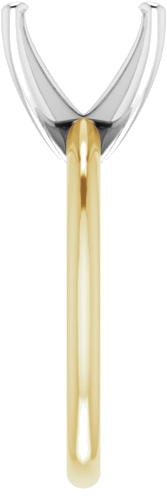 Sužadėtuvių Žiedas 14k yellow/white gold Round 11mm (4)