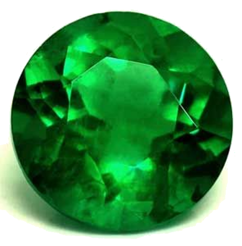 0.42 carat GREEN Round Smaragdas (1)