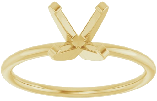 Sužadėtuvių Žiedas „Solitaire“ 14k yellow gold Round 7mm (3)