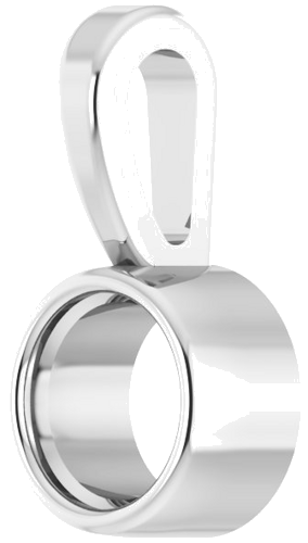 Pakabukas „Bezel-Set Solitaire“ 585 Baltojo Aukso Round 3mm (2)