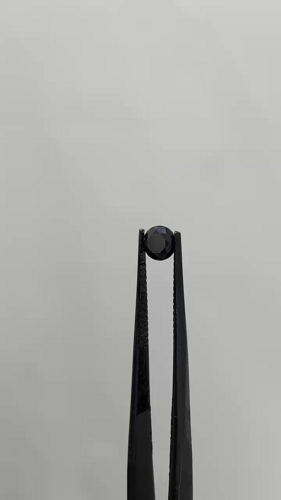 0.49 carat Fancy Black-VVS2 Excellent cut Natūralus Round Deimantas (1)