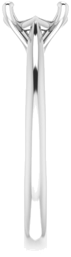 Platinum 7 mm Round Solitaire Engagement Ring Mounting (4)