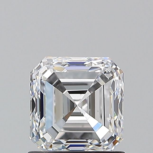 1.0 carat D-VS2 Natūralus Asscher Deimantas (1)