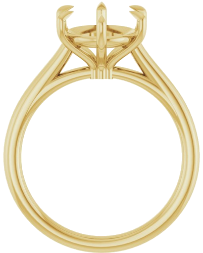Sužadėtuvių Žiedas „Claw-Pong“ 14k yellow gold Oval 11mm x 9mm (2)