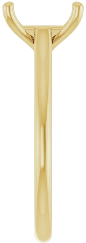 Sužadėtuvių Žiedas „Solitaire“ 417 Geltonojo Aukso Emerald 8mm x 6mm (4)