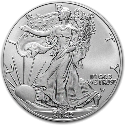 1 oz Американский Орел 2022 серебряная монета (1)