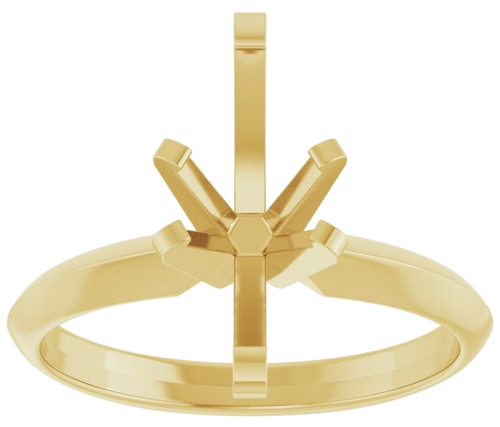 14K Yellow 12x6 mm Marquise Solitaire Engagement Ring Mounting (3)
